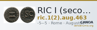 RIC I (second edition) Augustus 463 — CANOA