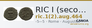 RIC I (second edition) Augustus 464 — CANOA