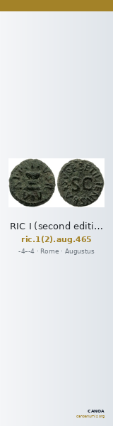 RIC I (second edition) Augustus 465 — CANOA