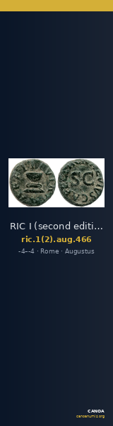 RIC I (second edition) Augustus 466 — CANOA