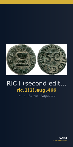 RIC I (second edition) Augustus 466 — CANOA