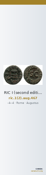 RIC I (second edition) Augustus 467 — CANOA