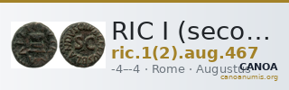RIC I (second edition) Augustus 467 — CANOA