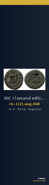 RIC I (second edition) Augustus 468 — CANOA