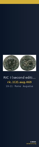 RIC I (second edition) Augustus 469 — CANOA