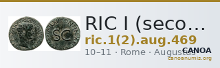 RIC I (second edition) Augustus 469 — CANOA