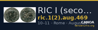 RIC I (second edition) Augustus 469 — CANOA