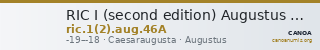 RIC I (second edition) Augustus 46A — CANOA