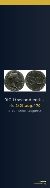 RIC I (second edition) Augustus 470 — CANOA