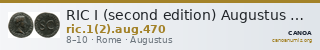 RIC I (second edition) Augustus 470 — CANOA