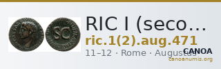 RIC I (second edition) Augustus 471 — CANOA