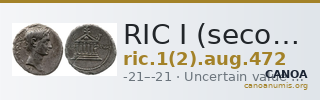 RIC I (second edition) Augustus 472 — CANOA