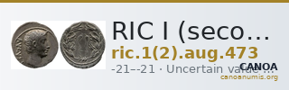RIC I (second edition) Augustus 473 — CANOA