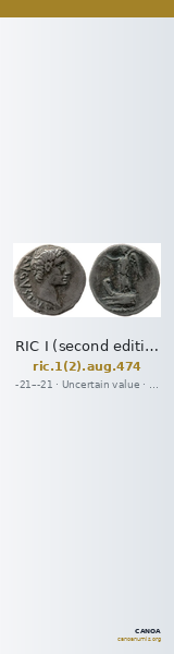RIC I (second edition) Augustus 474 — CANOA