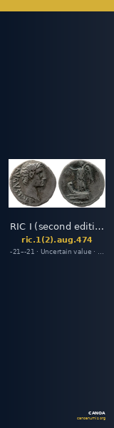 RIC I (second edition) Augustus 474 — CANOA