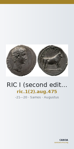 RIC I (second edition) Augustus 475 — CANOA