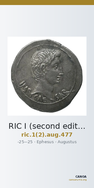 RIC I (second edition) Augustus 477 — CANOA