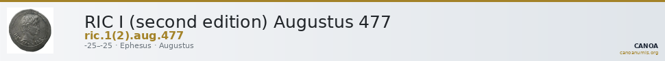 RIC I (second edition) Augustus 477 — CANOA