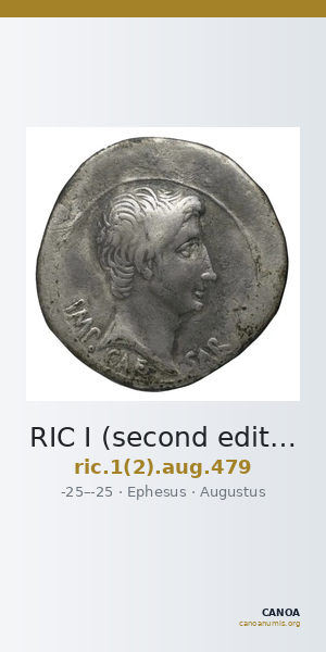 RIC I (second edition) Augustus 479 — CANOA