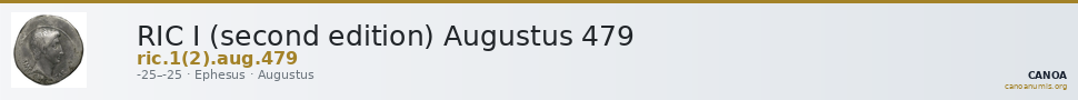 RIC I (second edition) Augustus 479 — CANOA