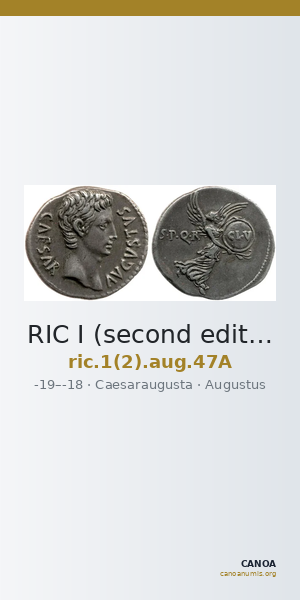 RIC I (second edition) Augustus 47A — CANOA