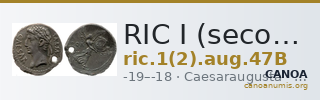 RIC I (second edition) Augustus 47B — CANOA