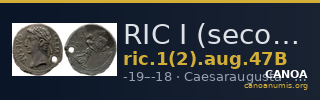RIC I (second edition) Augustus 47B — CANOA