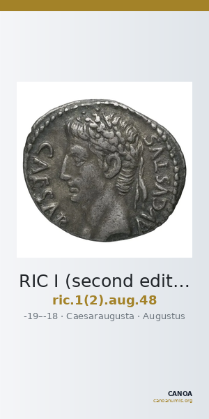 RIC I (second edition) Augustus 48 — CANOA