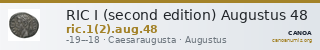 RIC I (second edition) Augustus 48 — CANOA