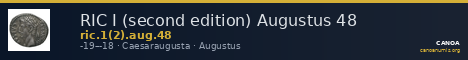 RIC I (second edition) Augustus 48 — CANOA