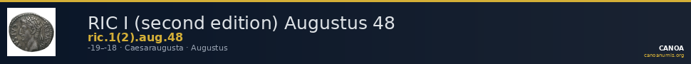 RIC I (second edition) Augustus 48 — CANOA