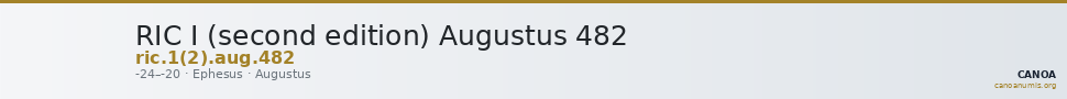 RIC I (second edition) Augustus 482 — CANOA