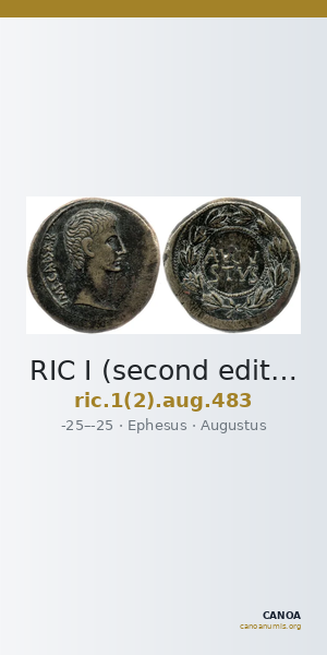 RIC I (second edition) Augustus 483 — CANOA