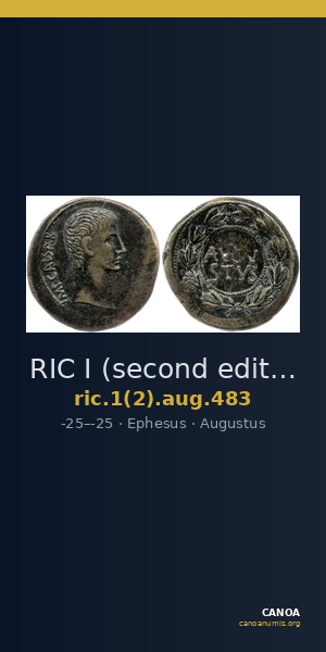 RIC I (second edition) Augustus 483 — CANOA