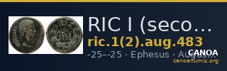 RIC I (second edition) Augustus 483 — CANOA