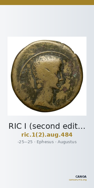 RIC I (second edition) Augustus 484 — CANOA