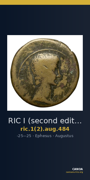 RIC I (second edition) Augustus 484 — CANOA