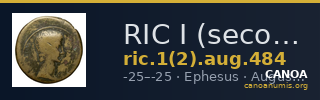 RIC I (second edition) Augustus 484 — CANOA