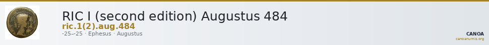 RIC I (second edition) Augustus 484 — CANOA