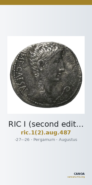 RIC I (second edition) Augustus 487 — CANOA