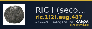 RIC I (second edition) Augustus 487 — CANOA