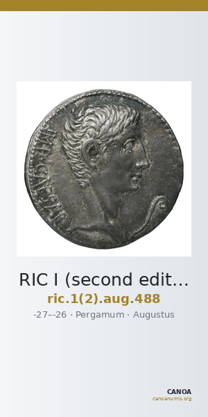 RIC I (second edition) Augustus 488 — CANOA