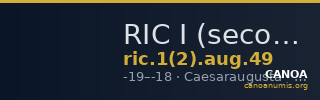 RIC I (second edition) Augustus 49 — CANOA
