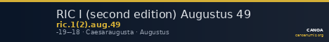 RIC I (second edition) Augustus 49 — CANOA
