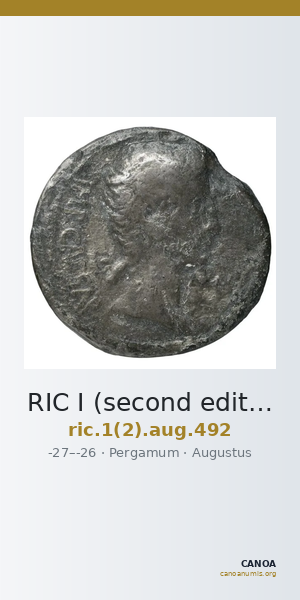 RIC I (second edition) Augustus 492 — CANOA
