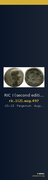 RIC I (second edition) Augustus 497 — CANOA