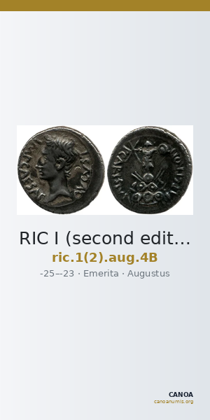 RIC I (second edition) Augustus 4B — CANOA