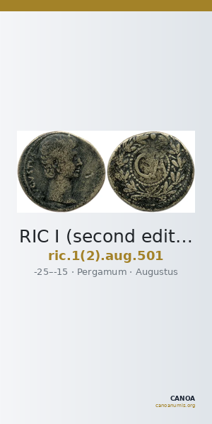 RIC I (second edition) Augustus 501 — CANOA