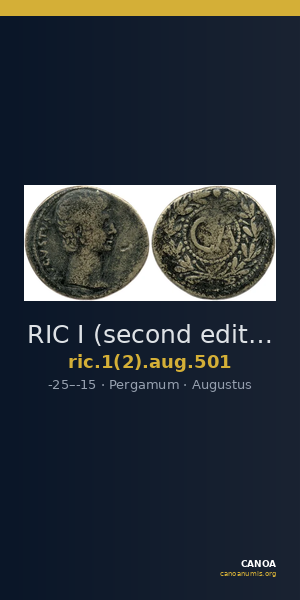 RIC I (second edition) Augustus 501 — CANOA