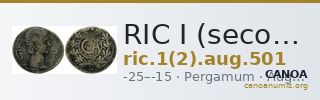 RIC I (second edition) Augustus 501 — CANOA
